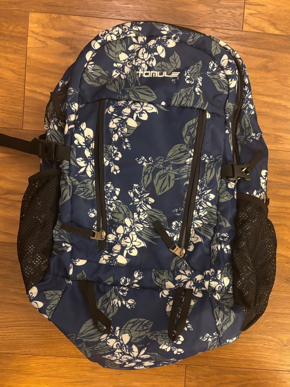 Navy Floral Backpack New